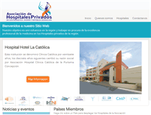 Tablet Screenshot of hospitalesprivadosdecentroamerica.com